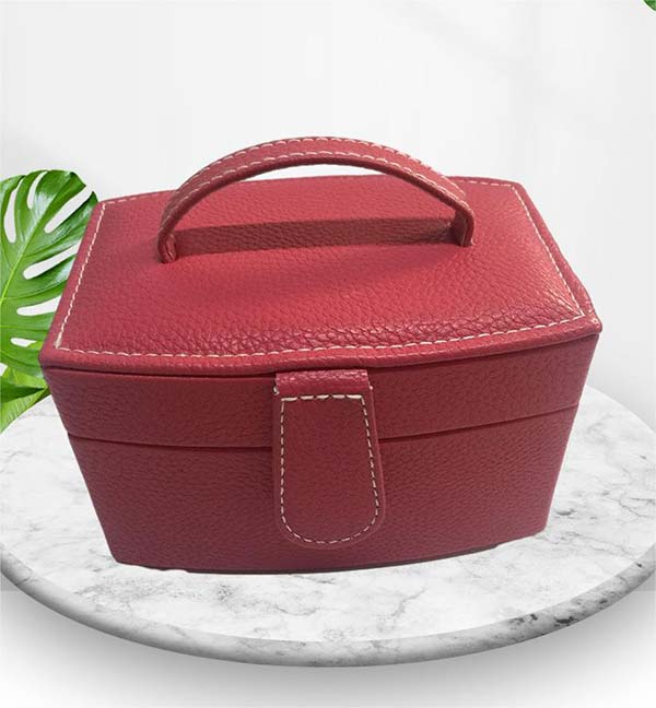 Litchi PU Faux Leather Package Material