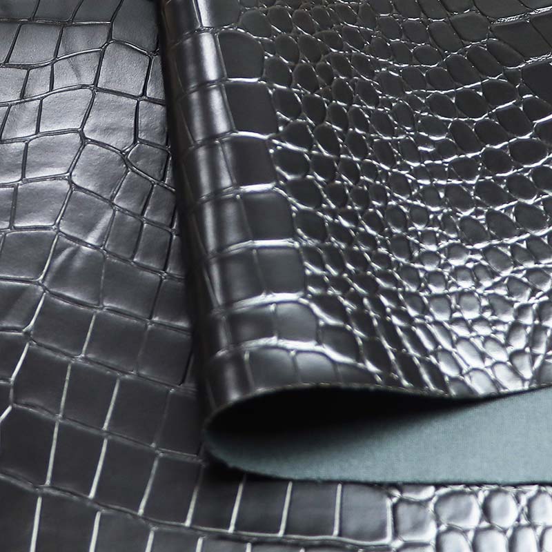 Crocodile Grain Artificial Faux PVC Leather Home Decor Fabric