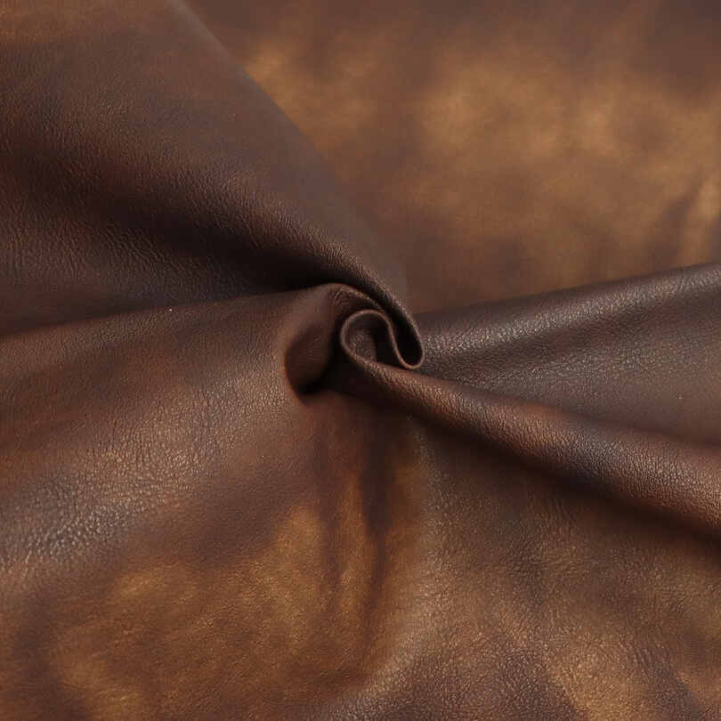 Vintage Δίχρωμο ύφασμα PU Faux Leather Ρούχα